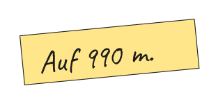Auf 990m.